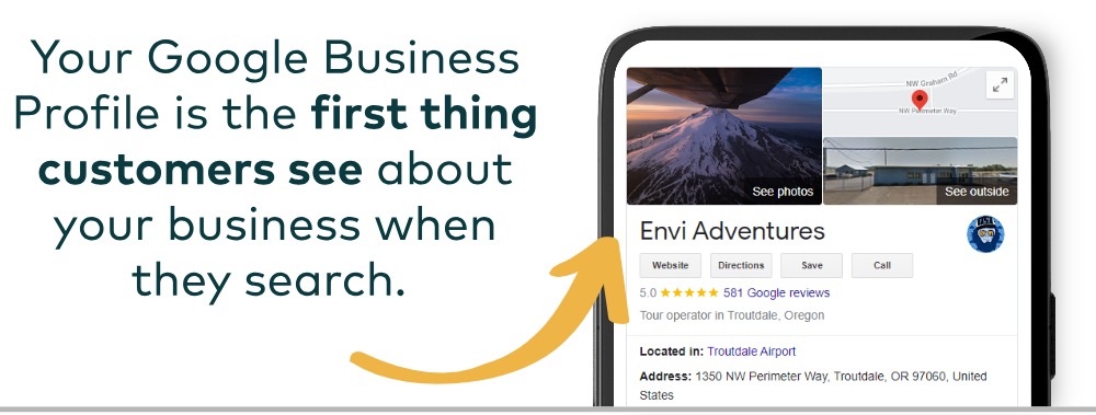 Your GMB profile is the first thing customers see about your business when they search